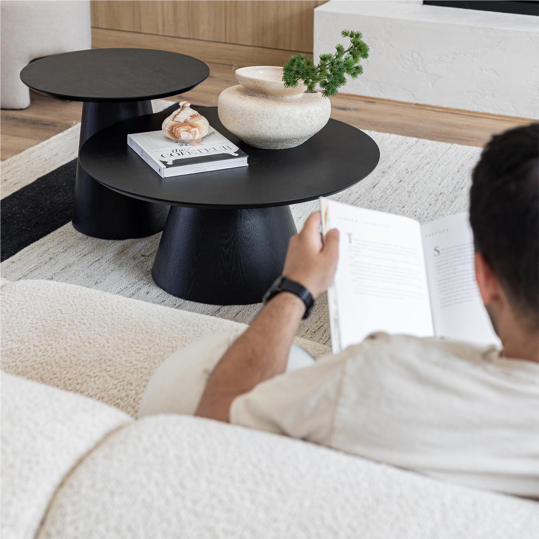 Fete Side Table - Smoked Black - Dekor Butik