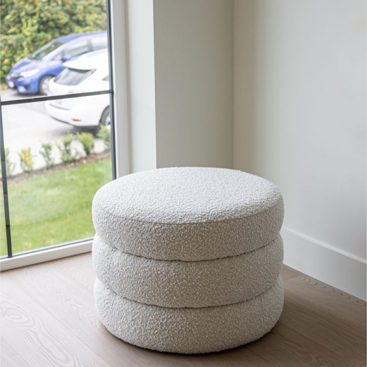 baseFiel Ottoman - Off White Boucle - S - Dekor Butik