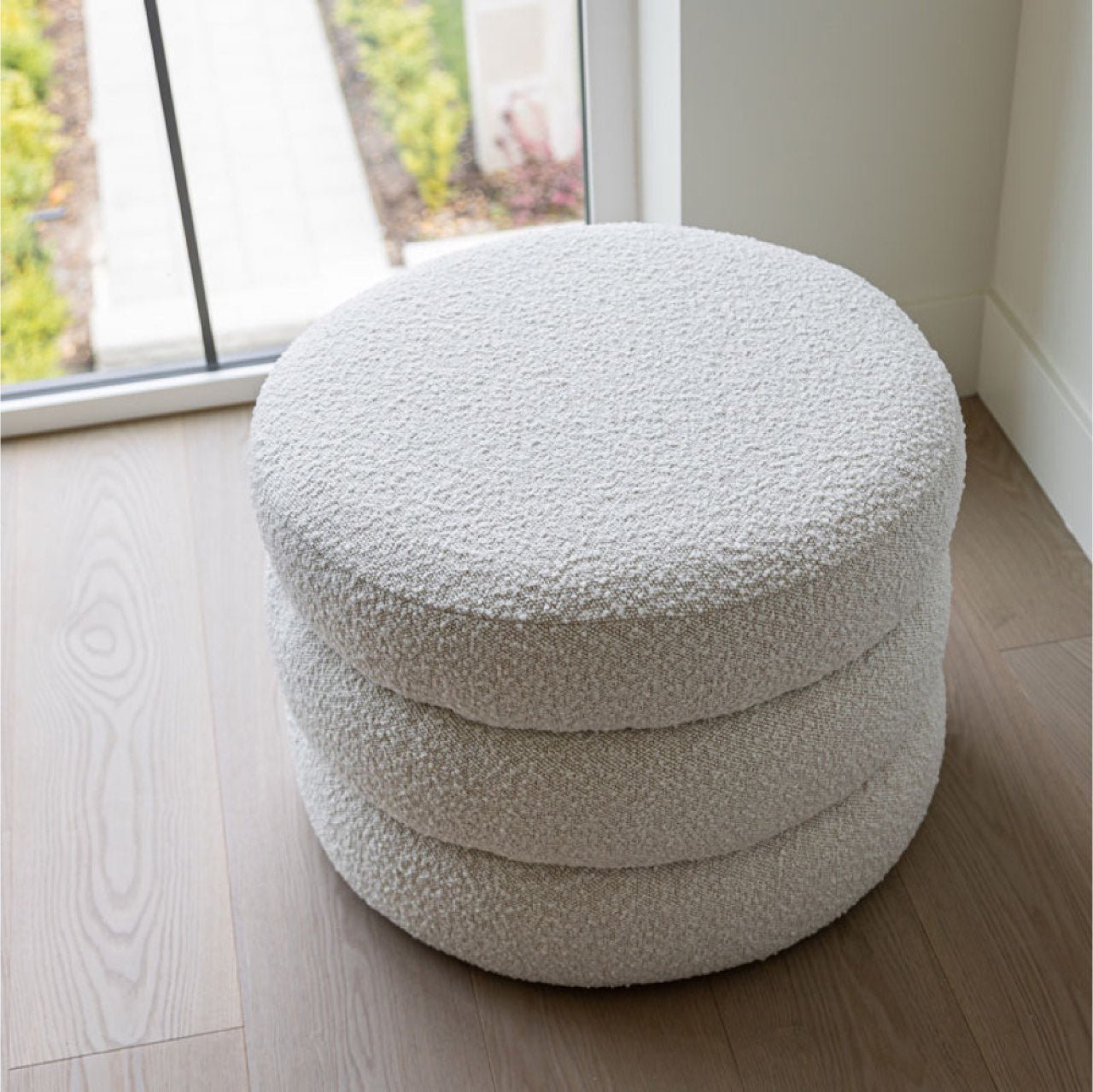 baseFiel Ottoman - Off White Boucle - S - Dekor Butik