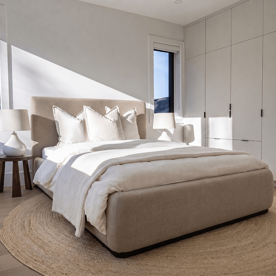 Filly Queen Bed - Tan - Dekor Butik