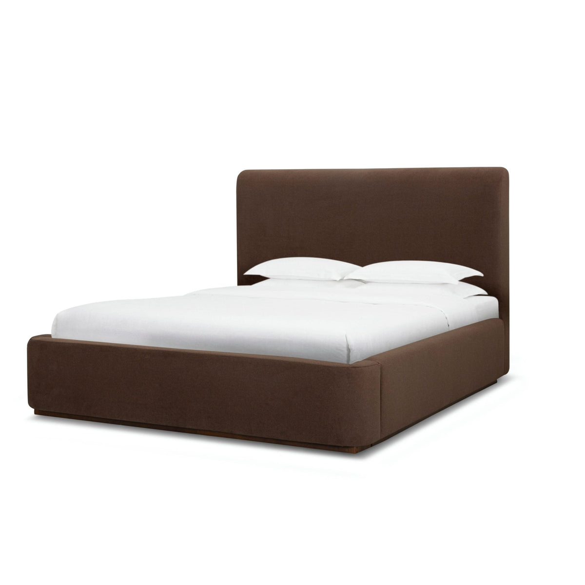 Filly Queen Bed - Velvet Coffee - Dekor Butik