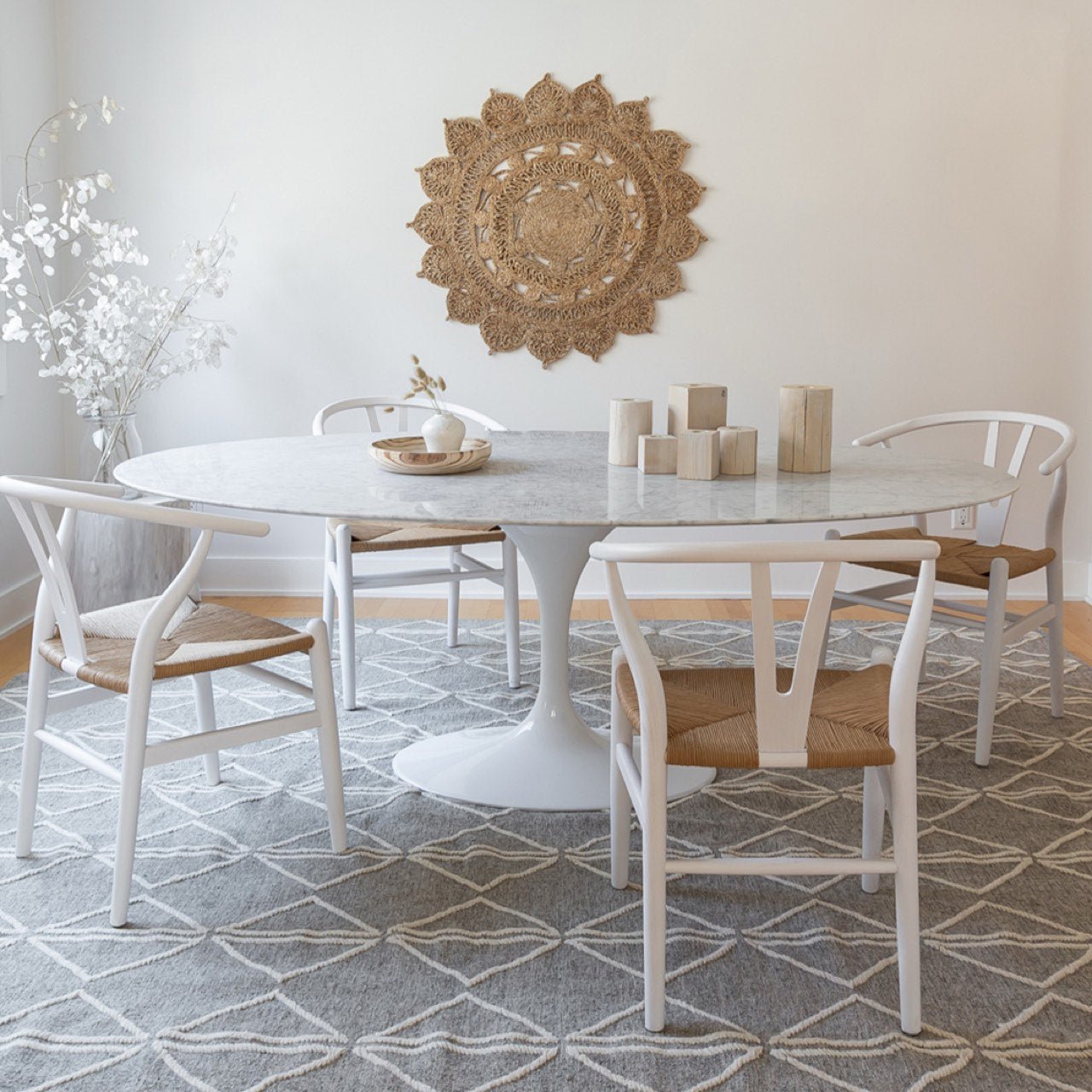 baseFlute Dining Table - Oval - Dekor Butik