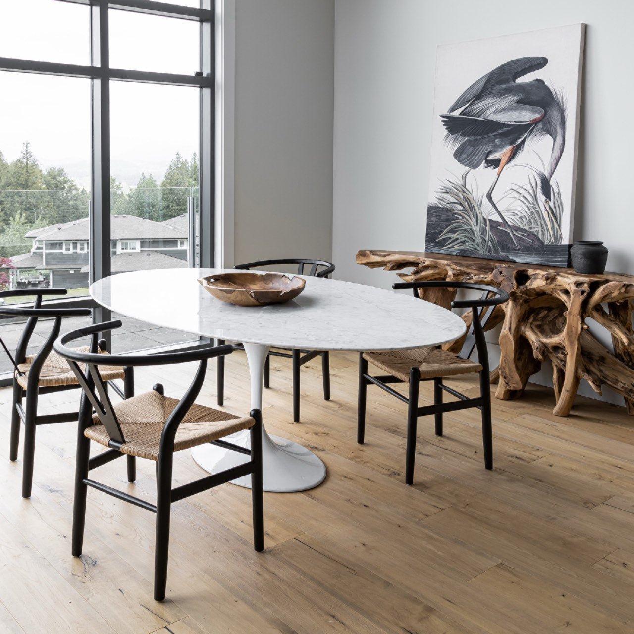 baseFlute Dining Table - Oval - Dekor Butik