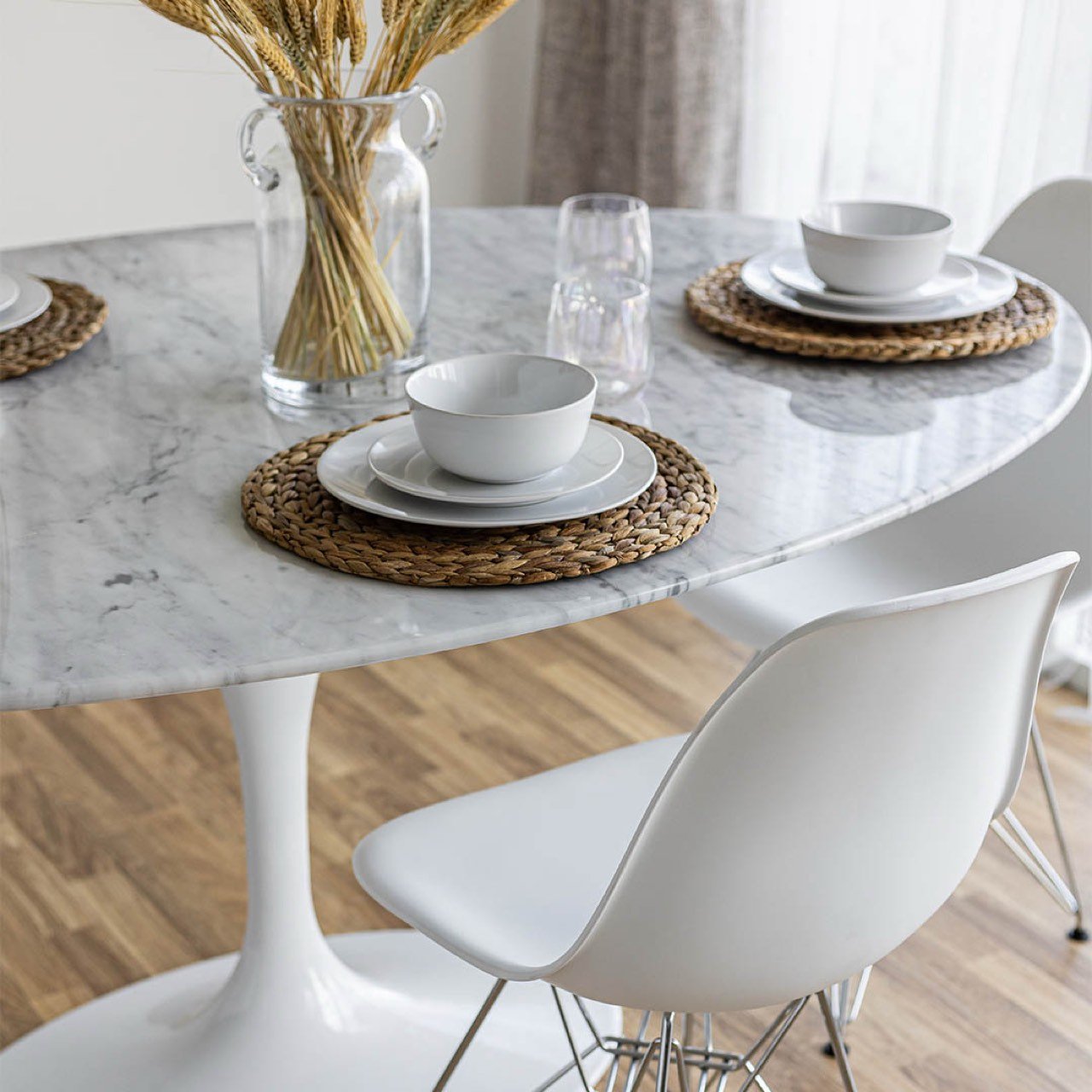 baseFlute Dining Table - Oval - Dekor Butik