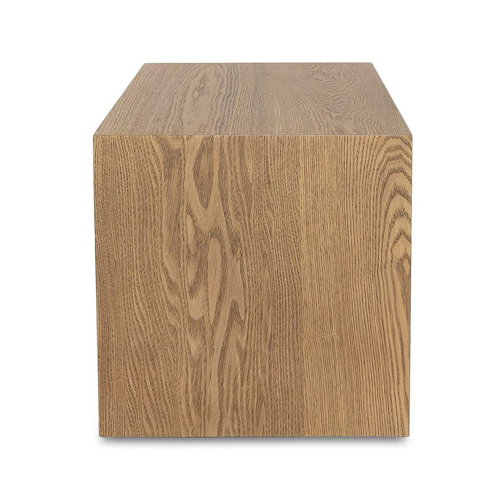 baseForest Coffee Ottoman - Cream and Blonde Oak - Dekor Butik
