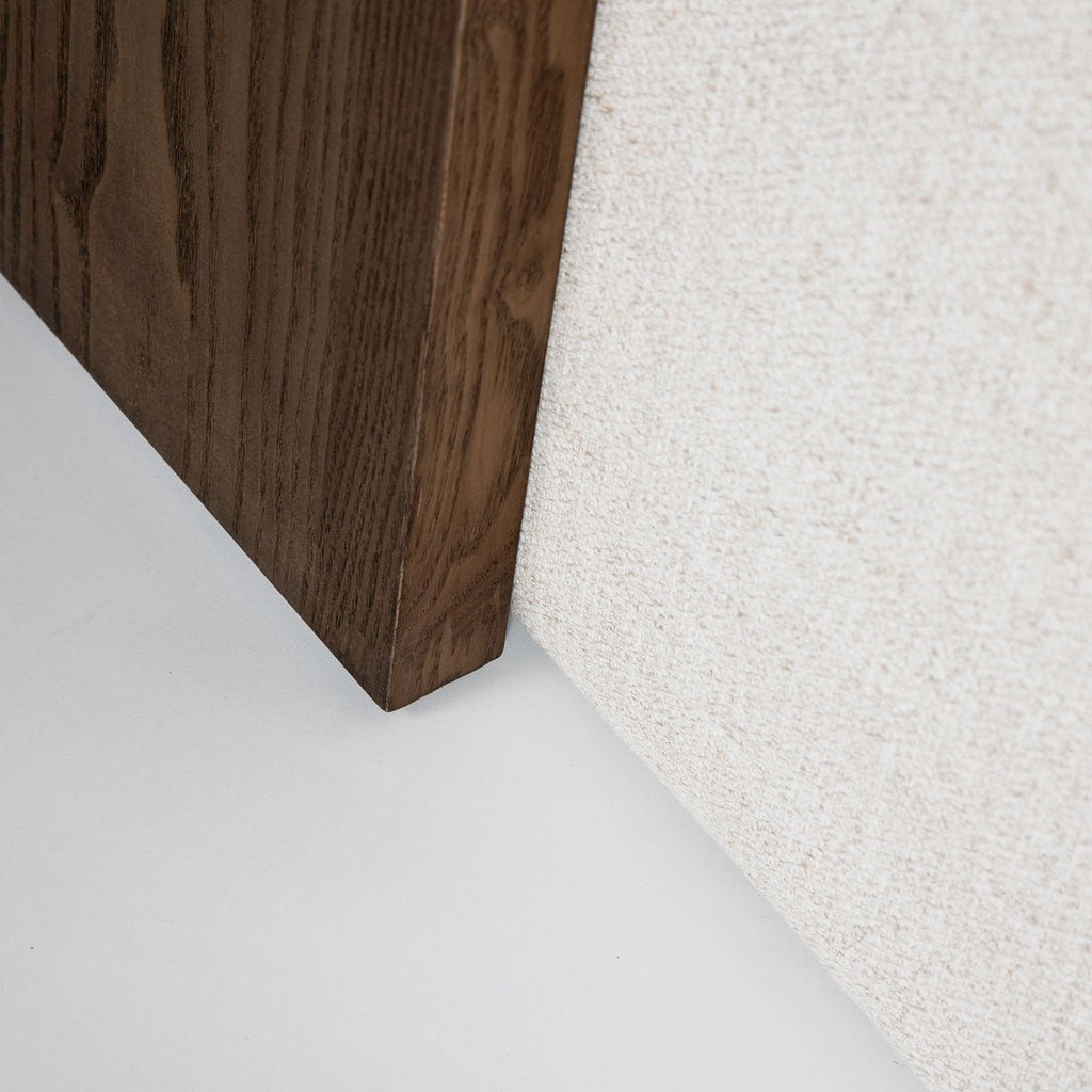 baseForest Coffee Ottoman - Cream and Dark Brown - Dekor Butik