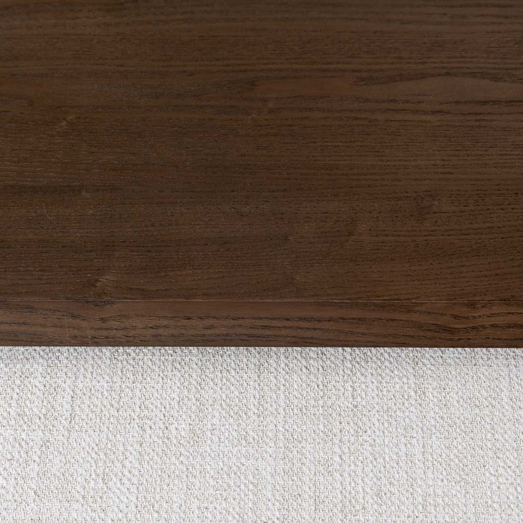 baseForest Coffee Ottoman - Cream and Dark Brown - Dekor Butik