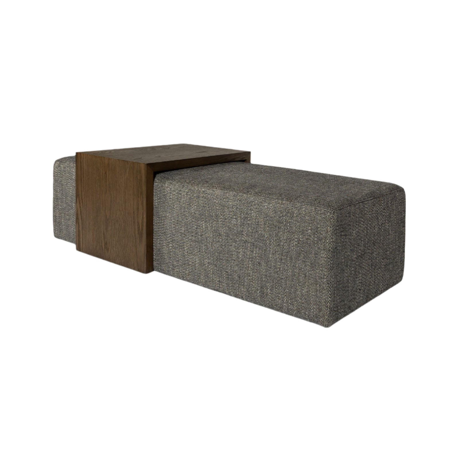 baseForest Coffee Ottoman - Pepper and Dark Oak - Dekor Butik