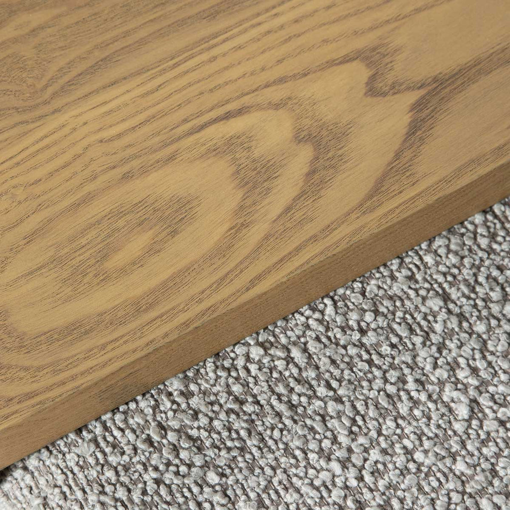 baseForest Coffee Ottoman - Truffle Boucle and Blonde Oak - Dekor Butik