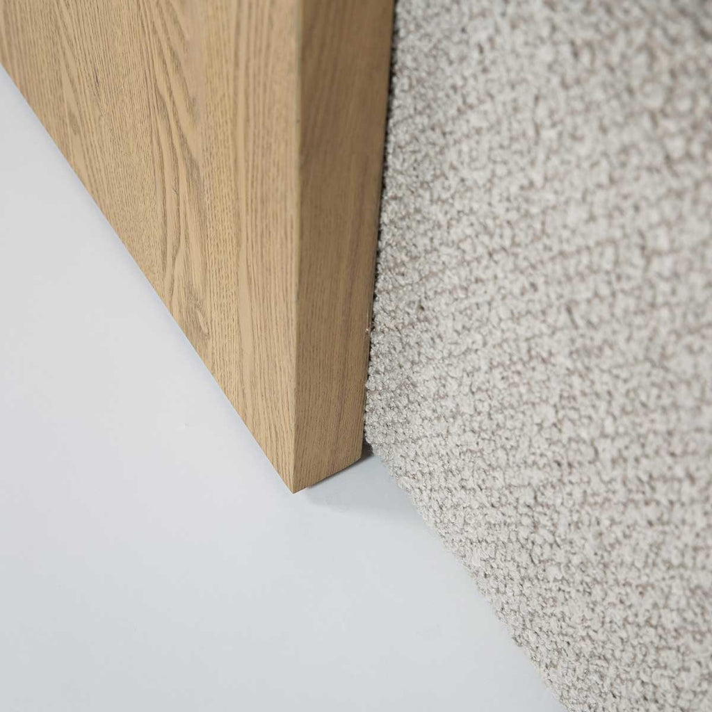 baseForest Coffee Ottoman - Truffle Boucle and Blonde Oak - Dekor Butik