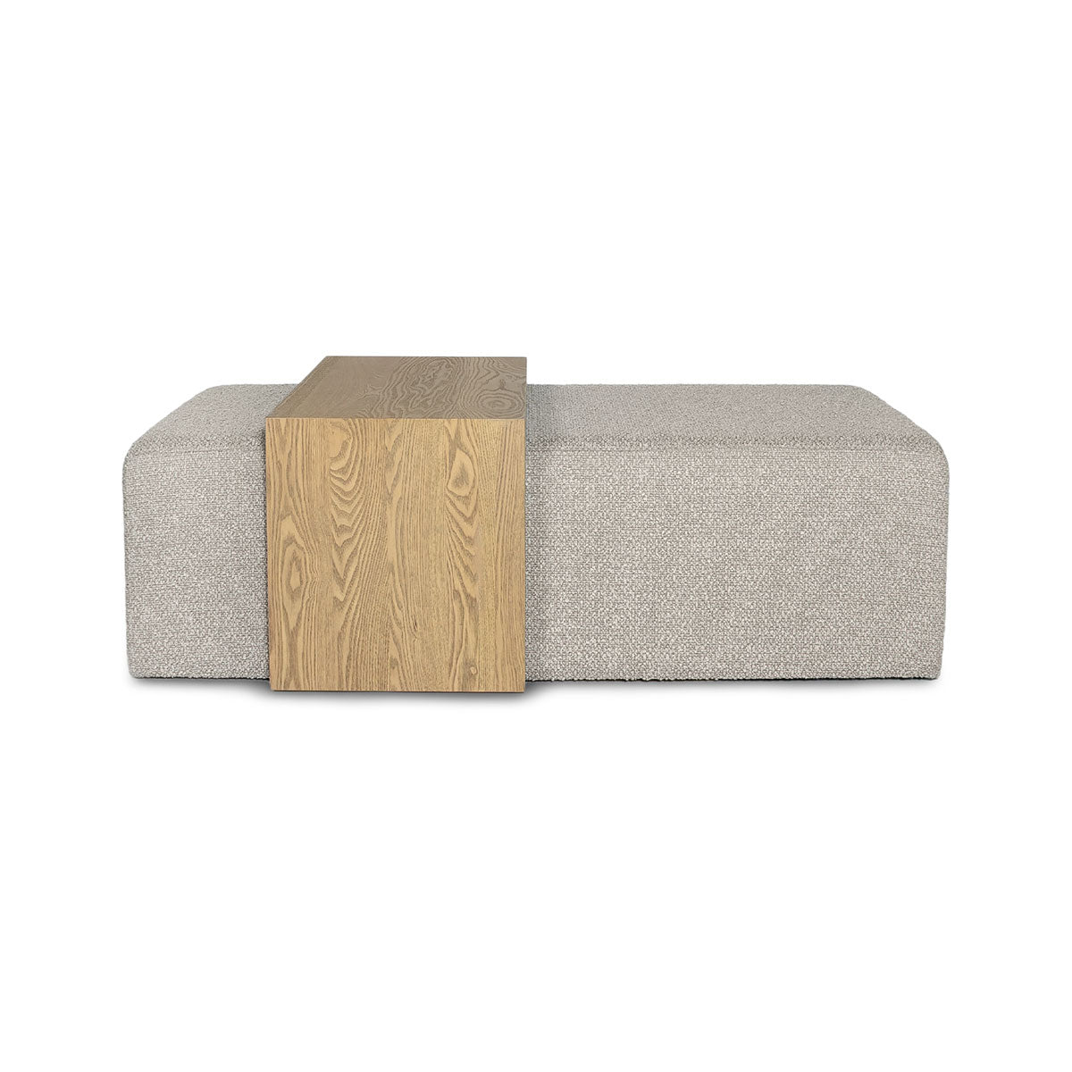 baseForest Coffee Ottoman - Truffle Boucle and Blonde Oak - Dekor Butik