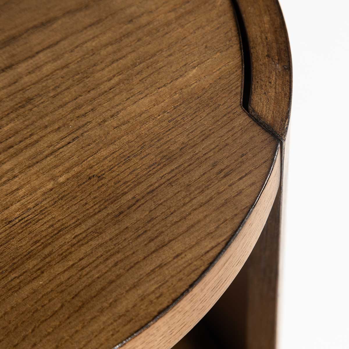 Forma End Table - Smoked Chestnut - Dekor Butik