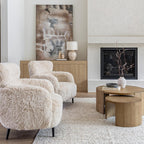 Forma Nesting Coffee Tables (Set of 2) - Rustic Oak - Dekor Butik