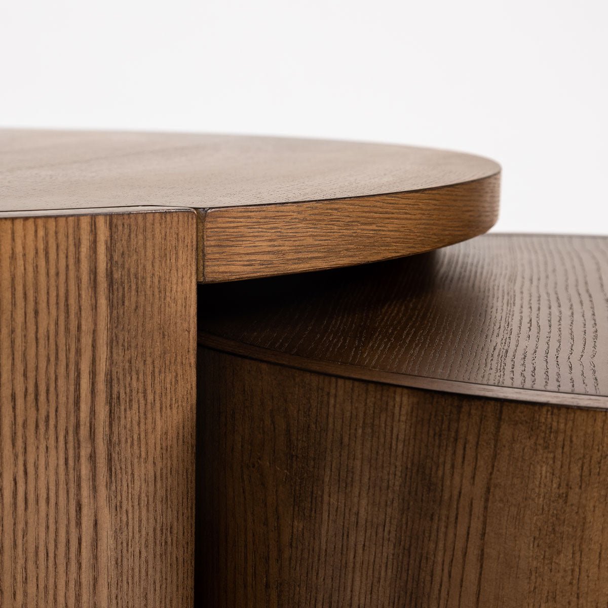 Forma Nesting Coffee Tables (Set of 2) - Smoked Chestnut - Dekor Butik
