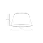 FORMO Linen Flush Mount Ceiling Light for Bedroom, Hallway & Living Room - Dekor Butik