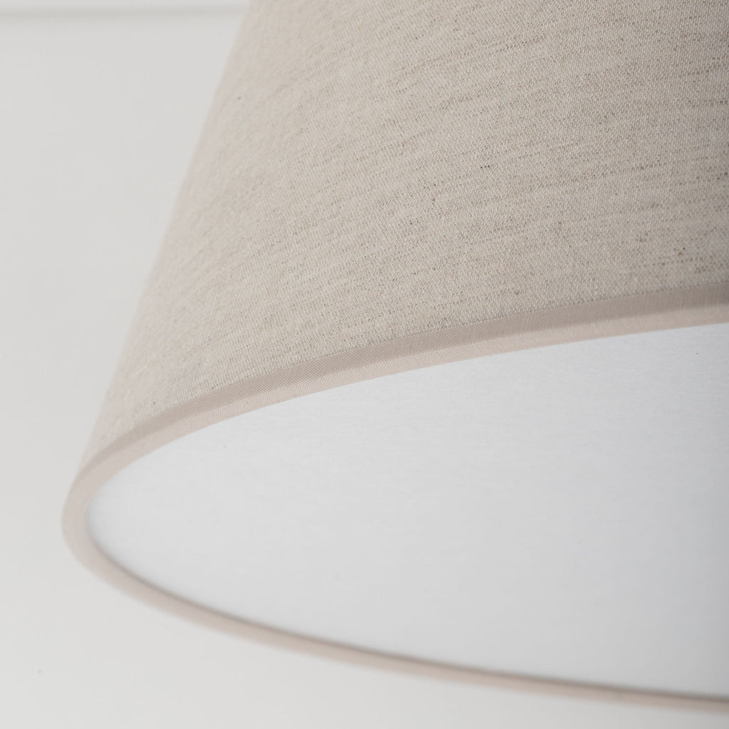 FORMO Linen Flush Mount Ceiling Light for Bedroom, Hallway & Living Room - Dekor Butik