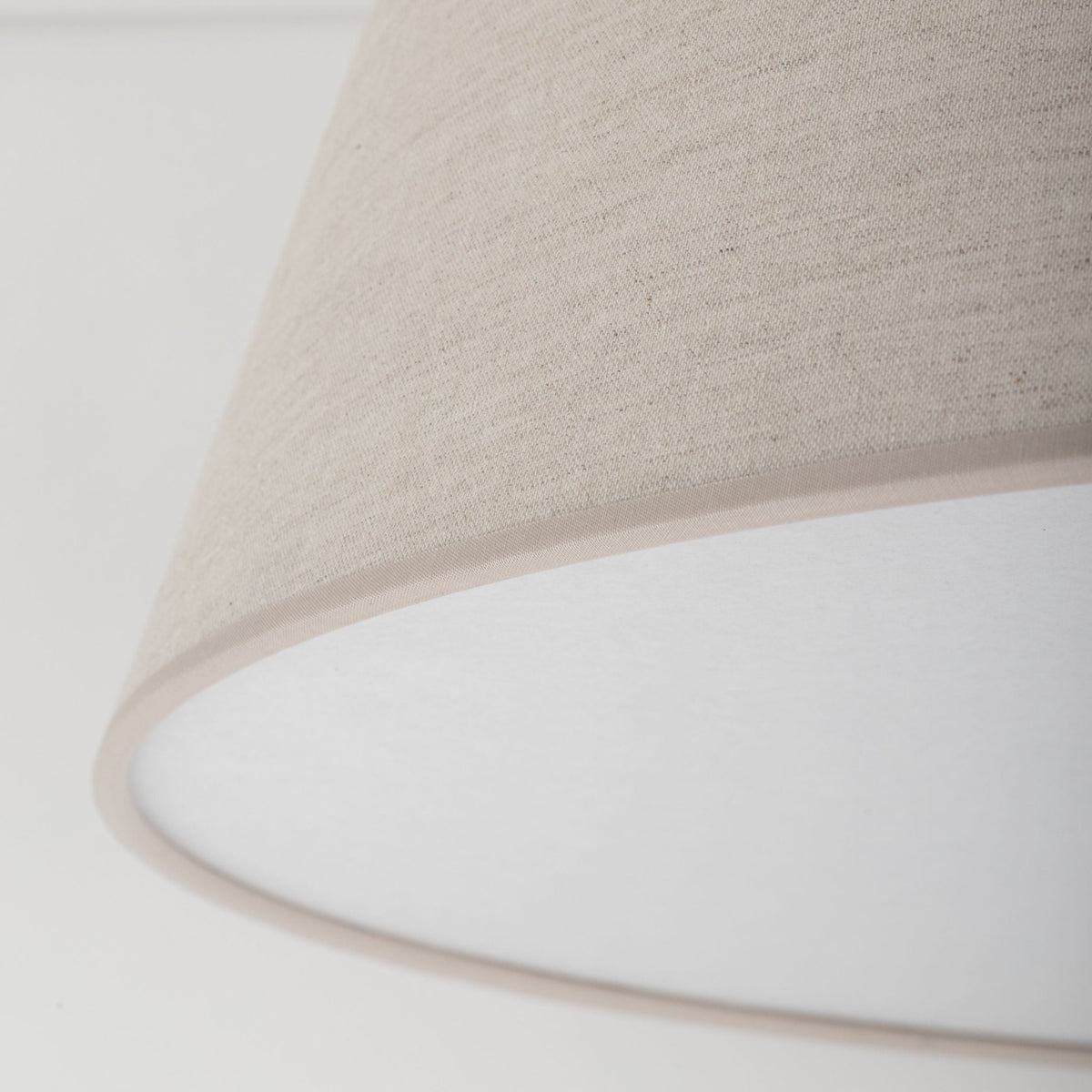 FORMO Linen Flush Mount Ceiling Light for Bedroom, Hallway & Living Room - Dekor Butik