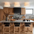 Ceiling Light FixturesFORMO Linen Flush Mount Ceiling Light for Bedroom, Hallway & Living Room - Dekor Butik