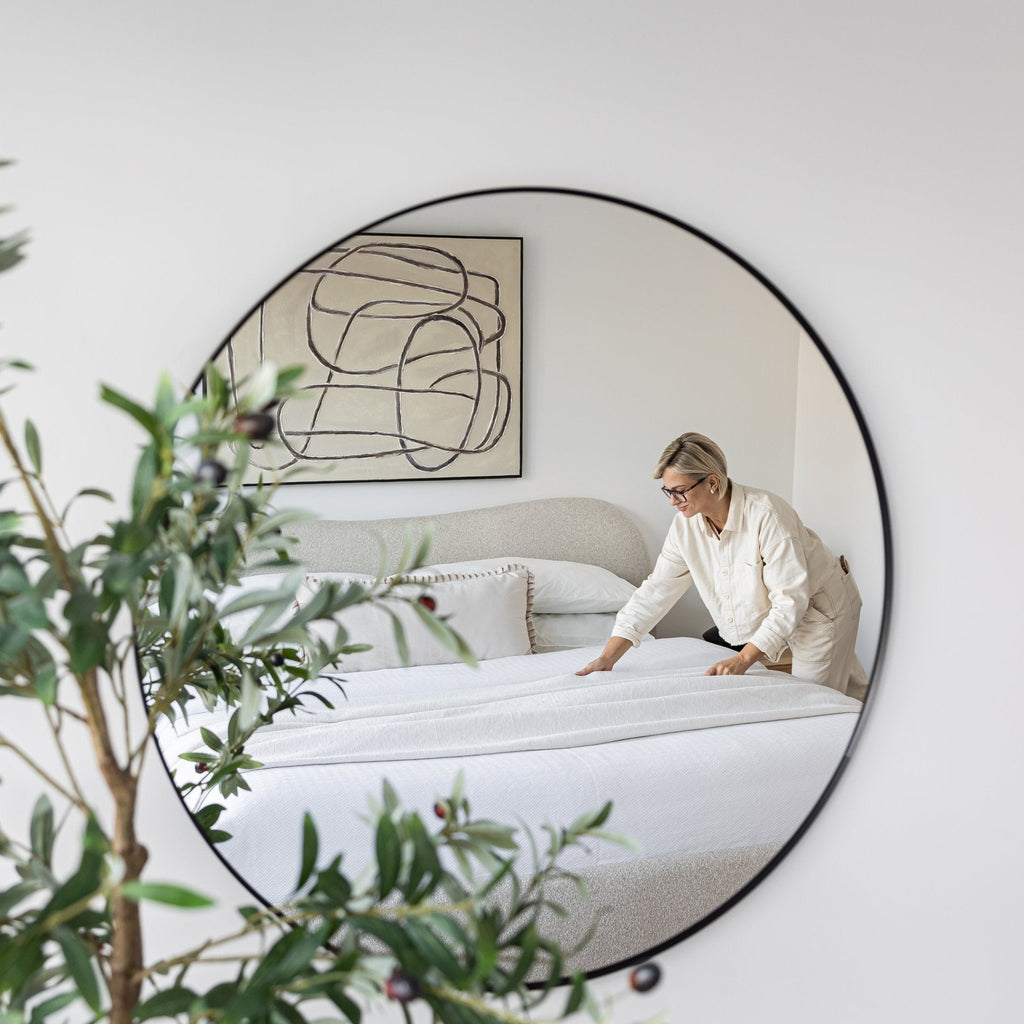 baseFox Queen Bed - Buff - Dekor Butik