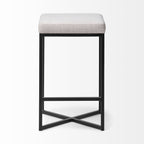 Frodo Fabric Seat Bar/Counter Stool - 2 Colors, 2 Sizes - Dekor Butik