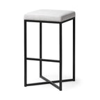 Frodo Fabric Seat Bar/Counter Stool - 2 Colors, 2 Sizes - Dekor Butik
