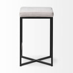 Frodo Fabric Seat Bar/Counter Stool - 2 Colors, 2 Sizes - Dekor Butik