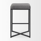 Frodo Fabric Seat Bar/Counter Stool - 2 Colors, 2 Sizes - Dekor Butik