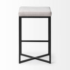 Frodo Fabric Seat Bar/Counter Stool - 2 Colors, 2 Sizes - Dekor Butik