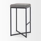 Frodo Fabric Seat Bar/Counter Stool - 2 Colors, 2 Sizes - Dekor Butik