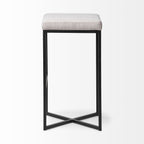 Frodo Fabric Seat Bar/Counter Stool - 2 Colors, 2 Sizes - Dekor Butik
