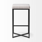 Frodo Fabric Seat Bar/Counter Stool - 2 Colors, 2 Sizes - Dekor Butik