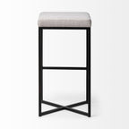 Frodo Fabric Seat Bar/Counter Stool - 2 Colors, 2 Sizes - Dekor Butik