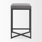 Frodo Fabric Seat Bar/Counter Stool - 2 Colors, 2 Sizes - Dekor Butik