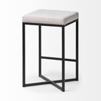 Frodo Fabric Seat Bar/Counter Stool - 2 Colors, 2 Sizes - Dekor Butik