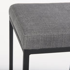 Frodo Fabric Seat Bar/Counter Stool - 2 Colors, 2 Sizes - Dekor Butik