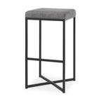 Frodo Fabric Seat Bar/Counter Stool - 2 Colors, 2 Sizes - Dekor Butik