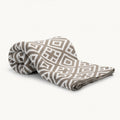 Throw BlanketsGeometric Knit Acrylic Throw Blanket - Dekor Butik