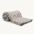Throw BlanketsGeometric Knit Acrylic Throw Blanket - Dekor Butik