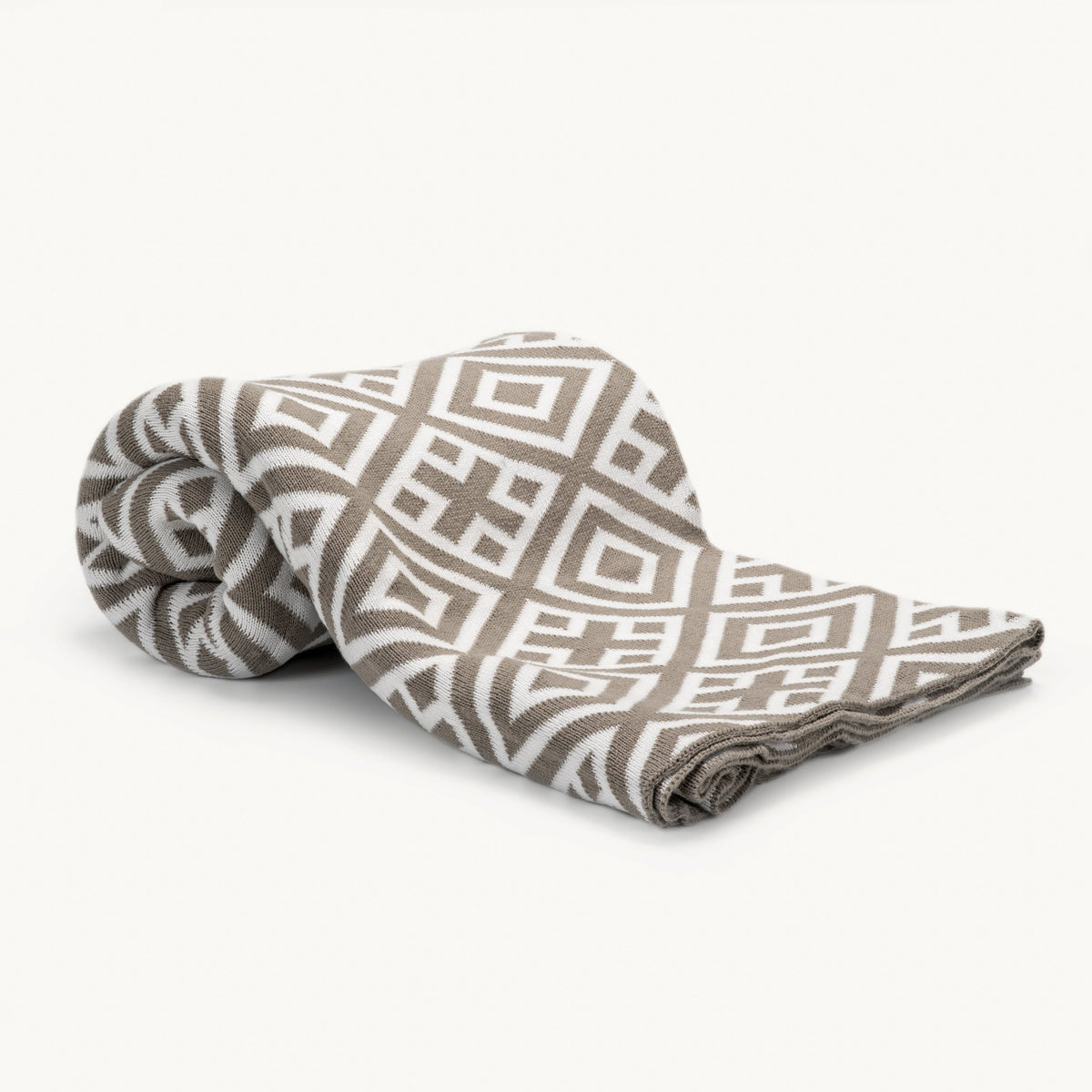 Throw BlanketsGeometric Knit Acrylic Throw Blanket - Dekor Butik