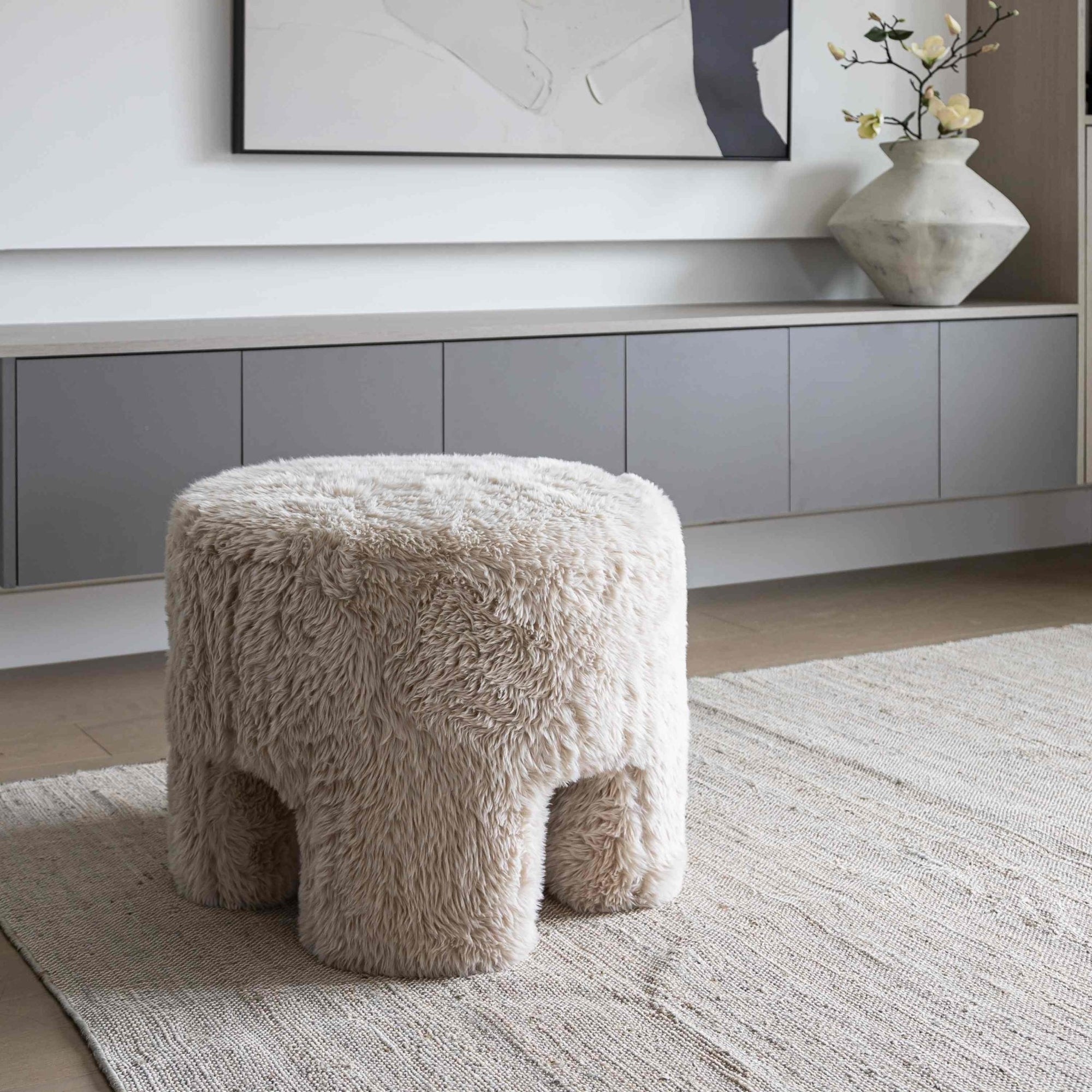 Ginger Ottoman - Downy Cream - Dekor Butik