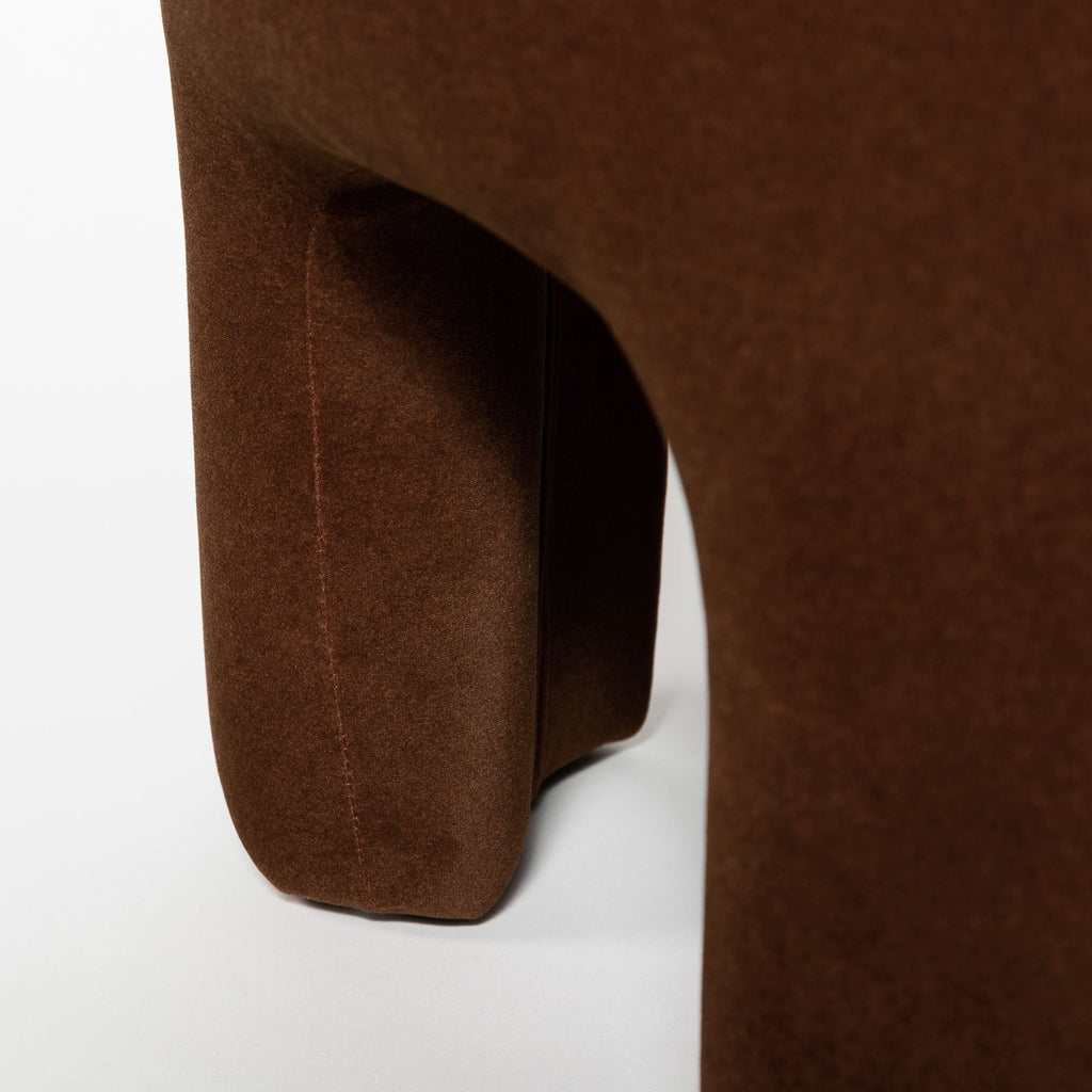 baseGinger Ottoman - Velvet Chestnut - Dekor Butik