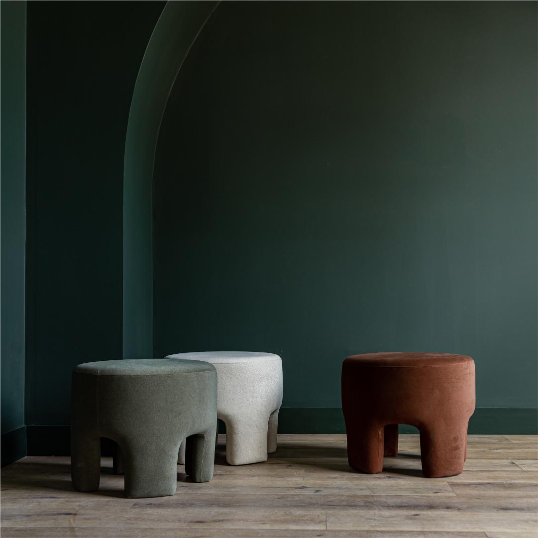 baseGinger Ottoman - Velvet Chestnut - Dekor Butik