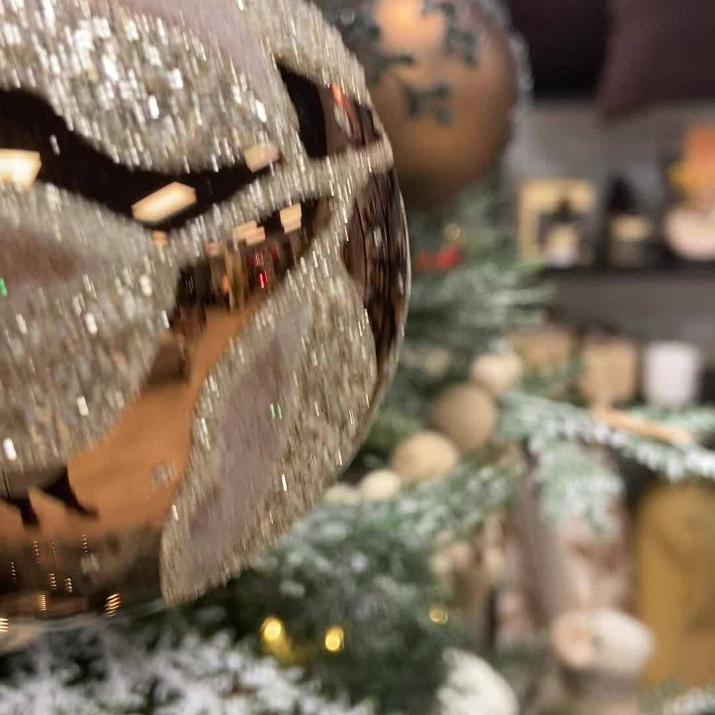 ChristmasGlitter Forest Glass Ornament - Dekor Butik