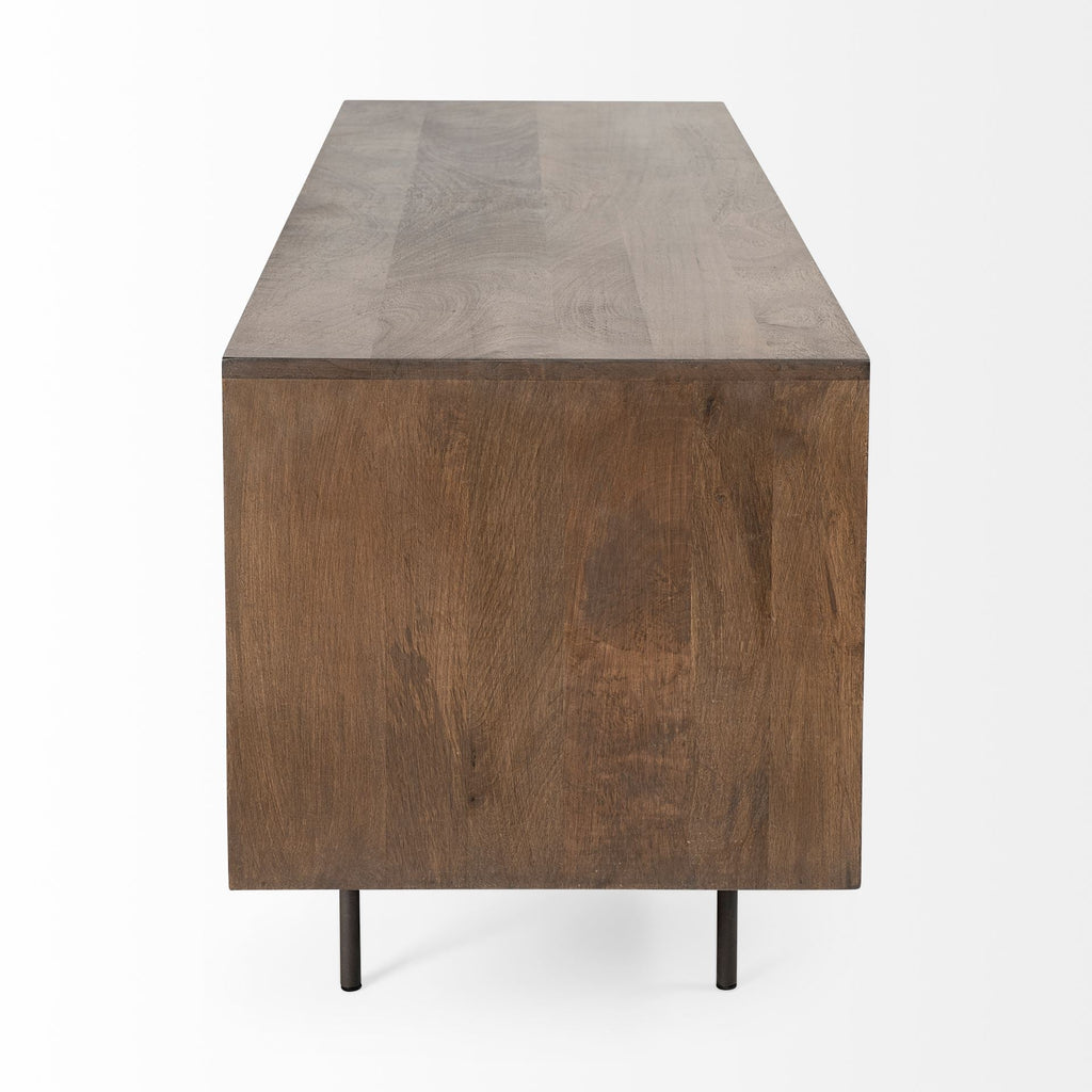 Grace Brown Solid Wood TV Stand Media Console - Dekor Butik