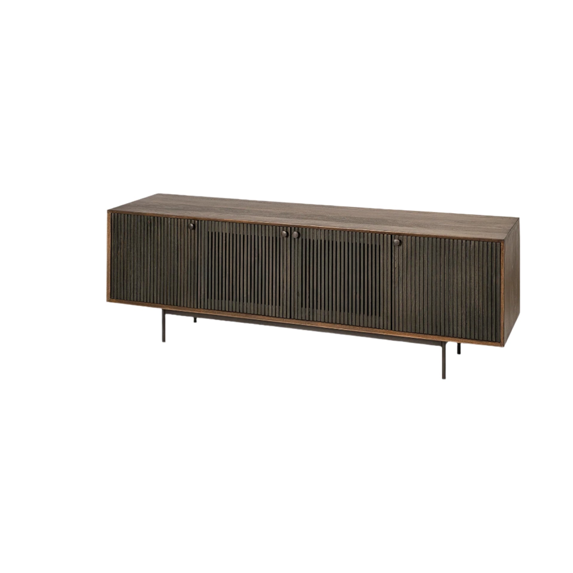 Grace Brown Solid Wood TV Stand Media Console - Dekor Butik