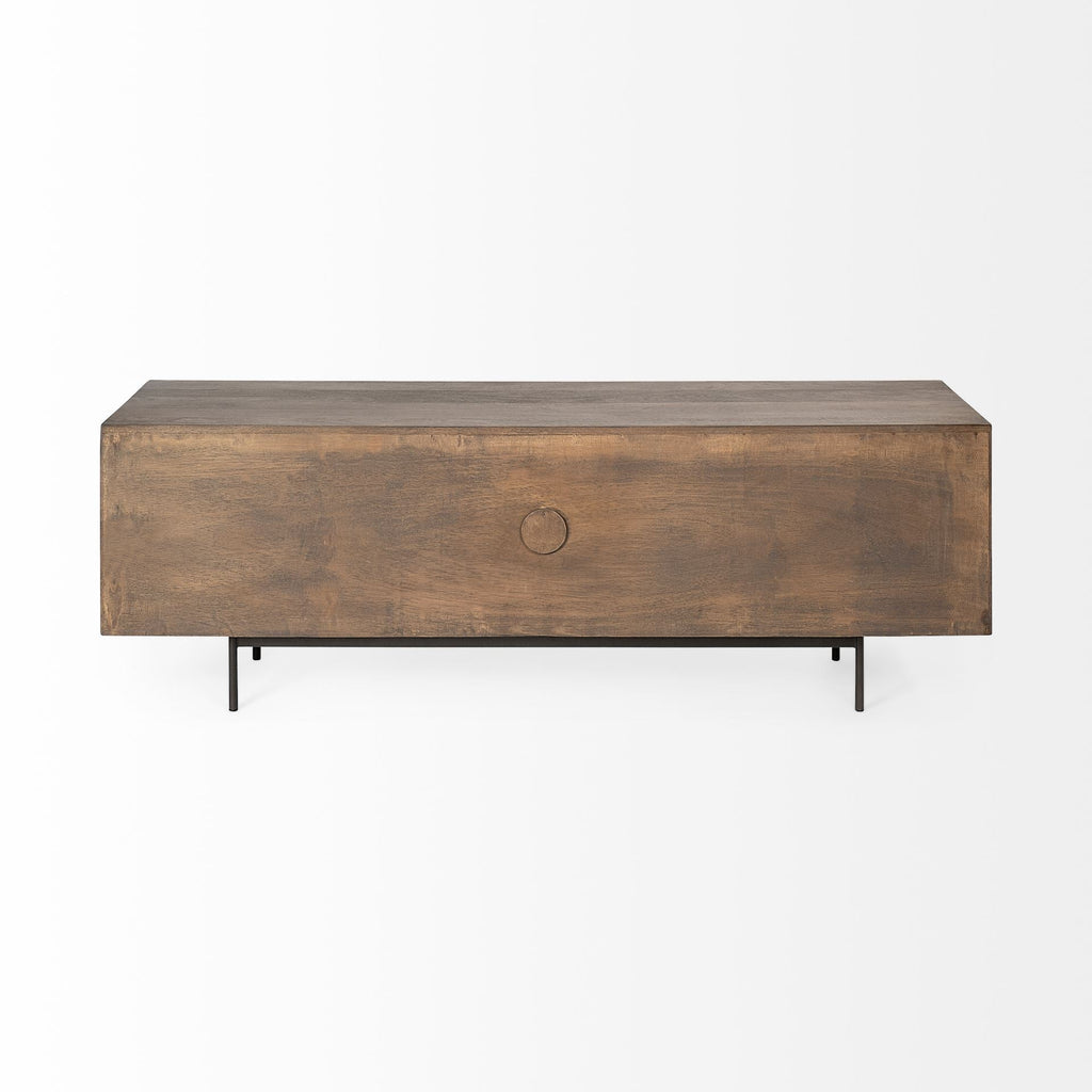 Grace Brown Solid Wood TV Stand Media Console - Dekor Butik