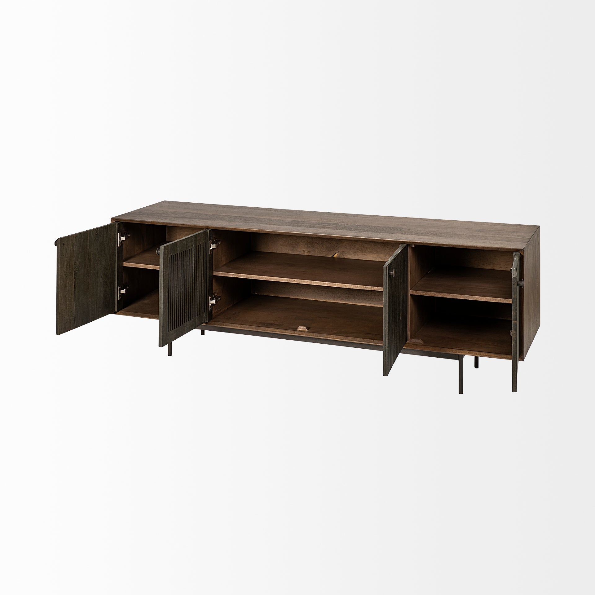 Grace Brown Solid Wood TV Stand Media Console - Dekor Butik
