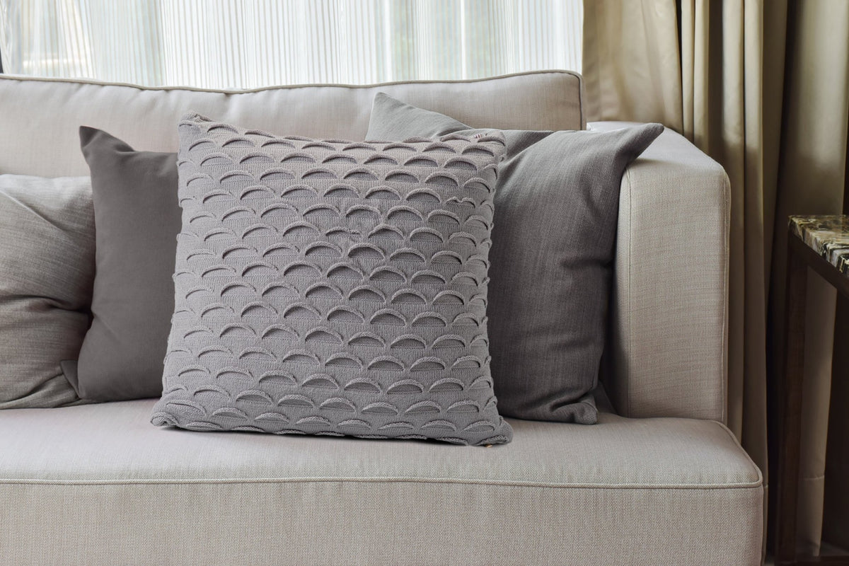 Decorative CushionsGrey Fan Design Knit Decorative Pillow - Dekor Butik