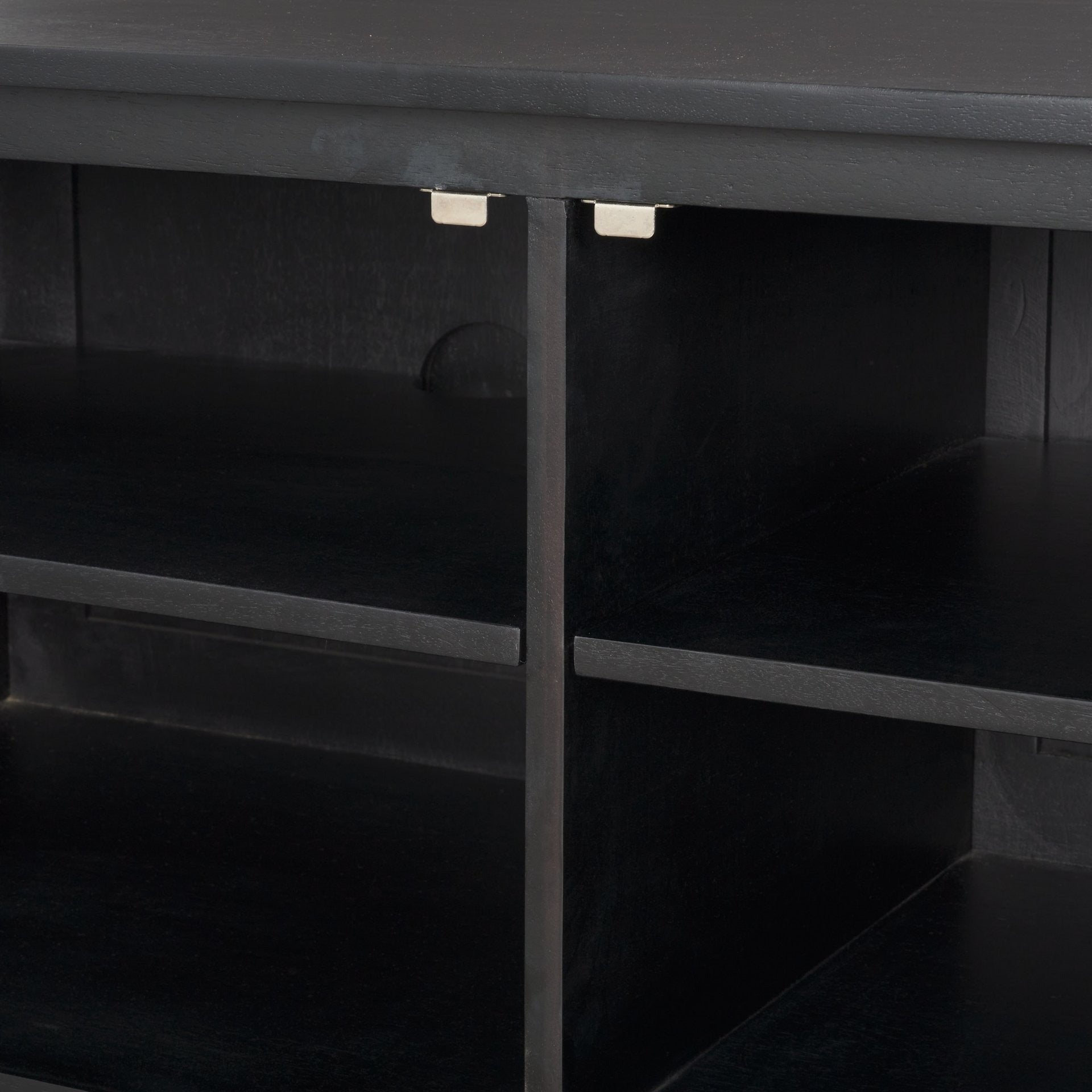 Grier 65" Medium Brown Wood W/ Cane Media Console - Dekor Butik