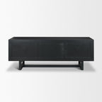 Grier 65" Medium Brown Wood W/ Cane Media Console - Dekor Butik